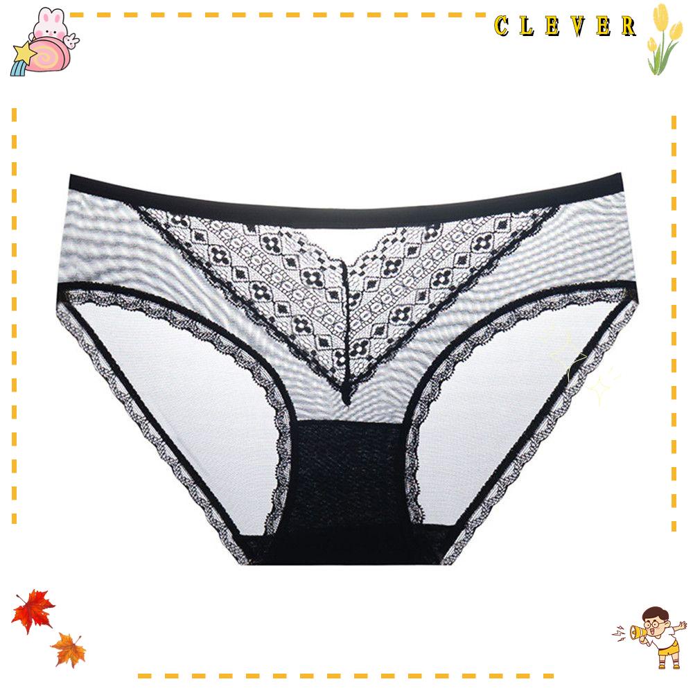 CLEVER New Sexy Low-waist Transparent Lace Underwear For Women