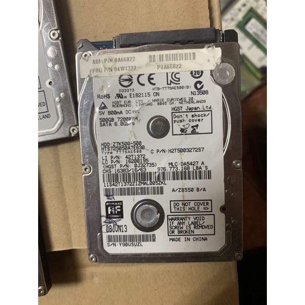 xác hdd, ổ cứng 500gb 7200rpm lỗi