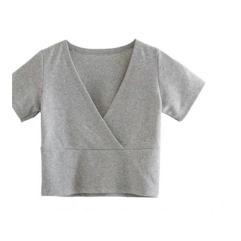 V-neck crop top | BigBuy360 - bigbuy360.vn