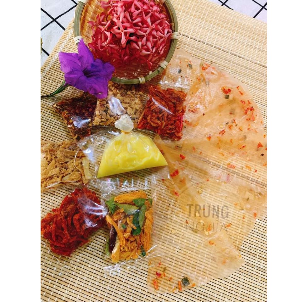 [Mã 77FMCGSALE1 giảm 10% đơn 250K] [1bit]Bánh Tráng Bơ Lục Sắc. Trung nghĩa