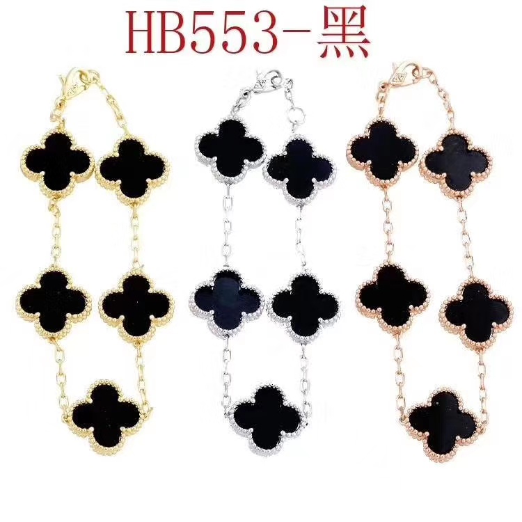 Vòng Tay Hình Cỏ Bốn Lá Đơn Giản Thời Trang Phong Cách Mới Cho Nữ
