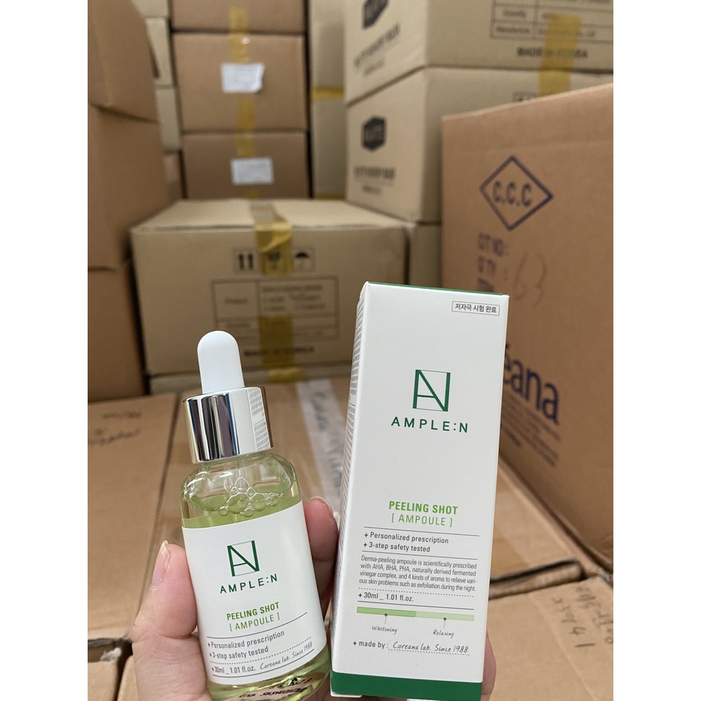 Tẩy Tế Bào Chết Hóa Học Dịu Nhẹ Ample:N Peeling Shot Ampoule 30ml