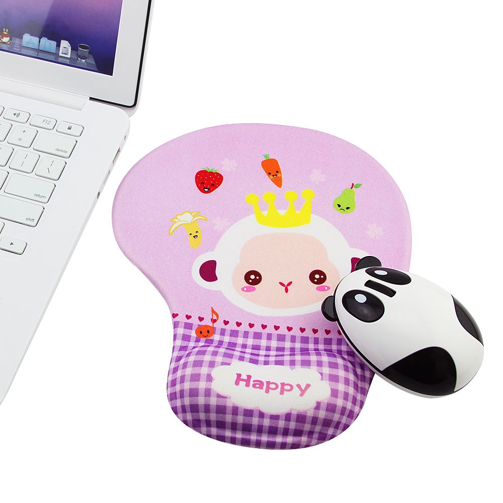 Miếng Lót Chuột Bằng Silicone Họa Tiết Động Vật Hoạt Hình Dễ Thương Chống Trượt Thoải Mái