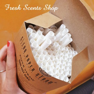 100 Ống hút giấy cao cấp, Clean paper straw 8mm