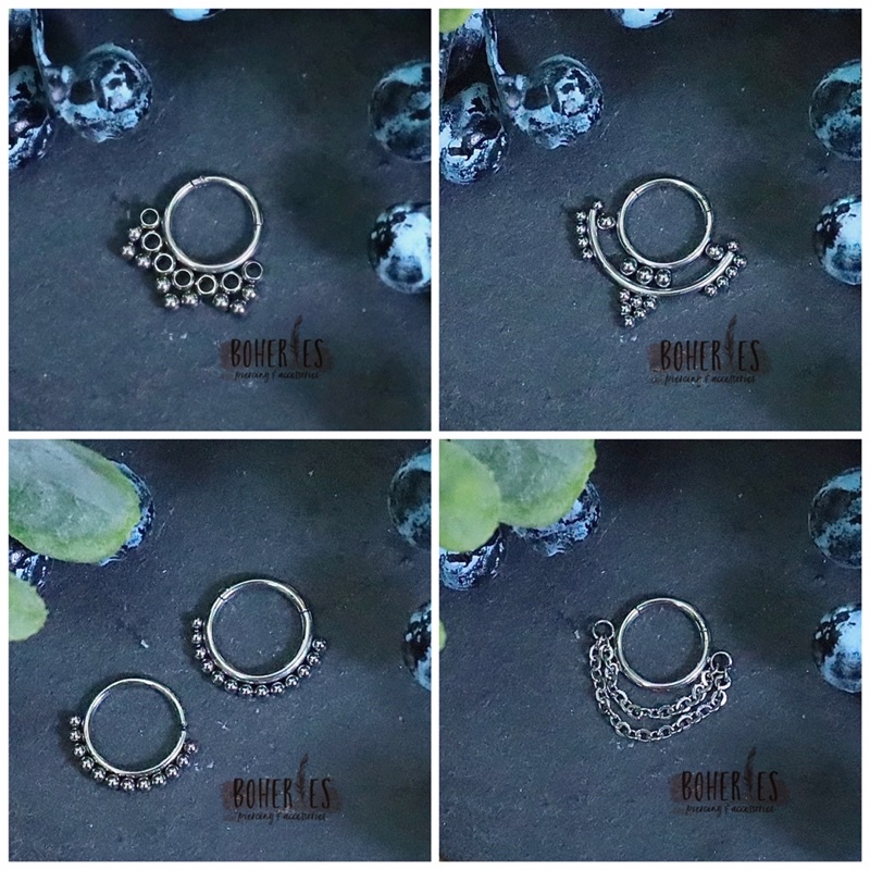 Boheries/Khuyên tai cho Daith, khuyên Septum vách ngăn mũi thép y tế không gỉ