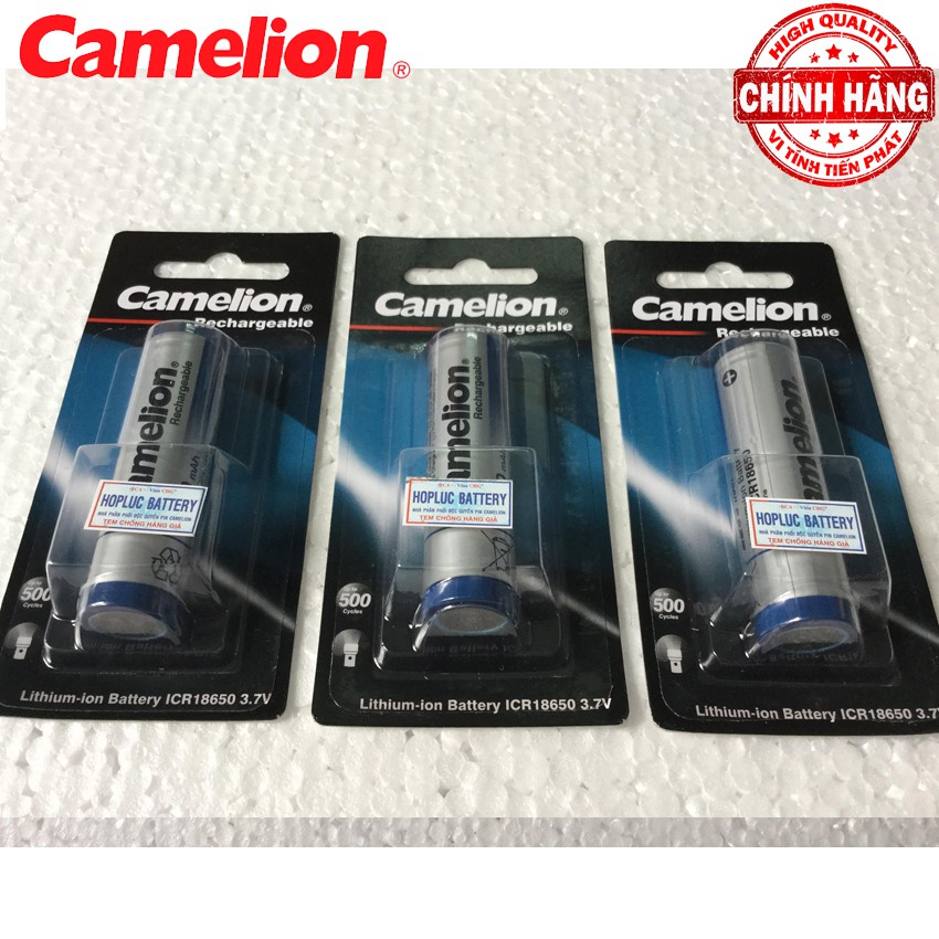 Vỉ 6 Viên Pin Sạc 3.7V 2200mAh Camelion Rechargeable ICR 18650 22BP1