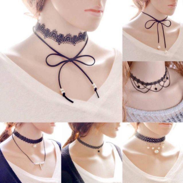 Vòng đeo cổ Choker CK33 sét 12 cái