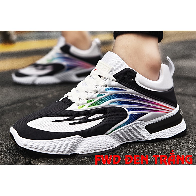 Giày nam cổ cao nhập khẩu chính hãng VŨ GIA Xu hướng 2021 phối màu đặc sắc kèm dây buộc cá tính HC18 | BigBuy360 - bigbuy360.vn