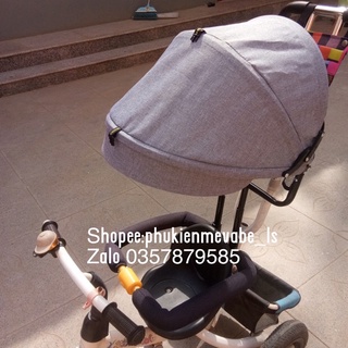 Mái che nắng cho xe đạp trẻ em 3 bánh ( nhiều màu)