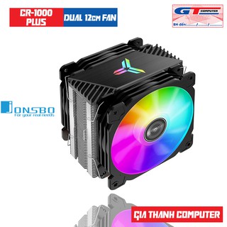 Quạt Tản Nhiệt CPU Jonsbo CR1000 Plus - Tản Nhiệt Khí 4 Ống Đồng Dual Fan RGB