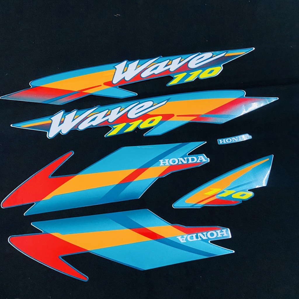 BỘ TEM RỜI DÁN FULL XE WAVE 110 ĐỜI 2000