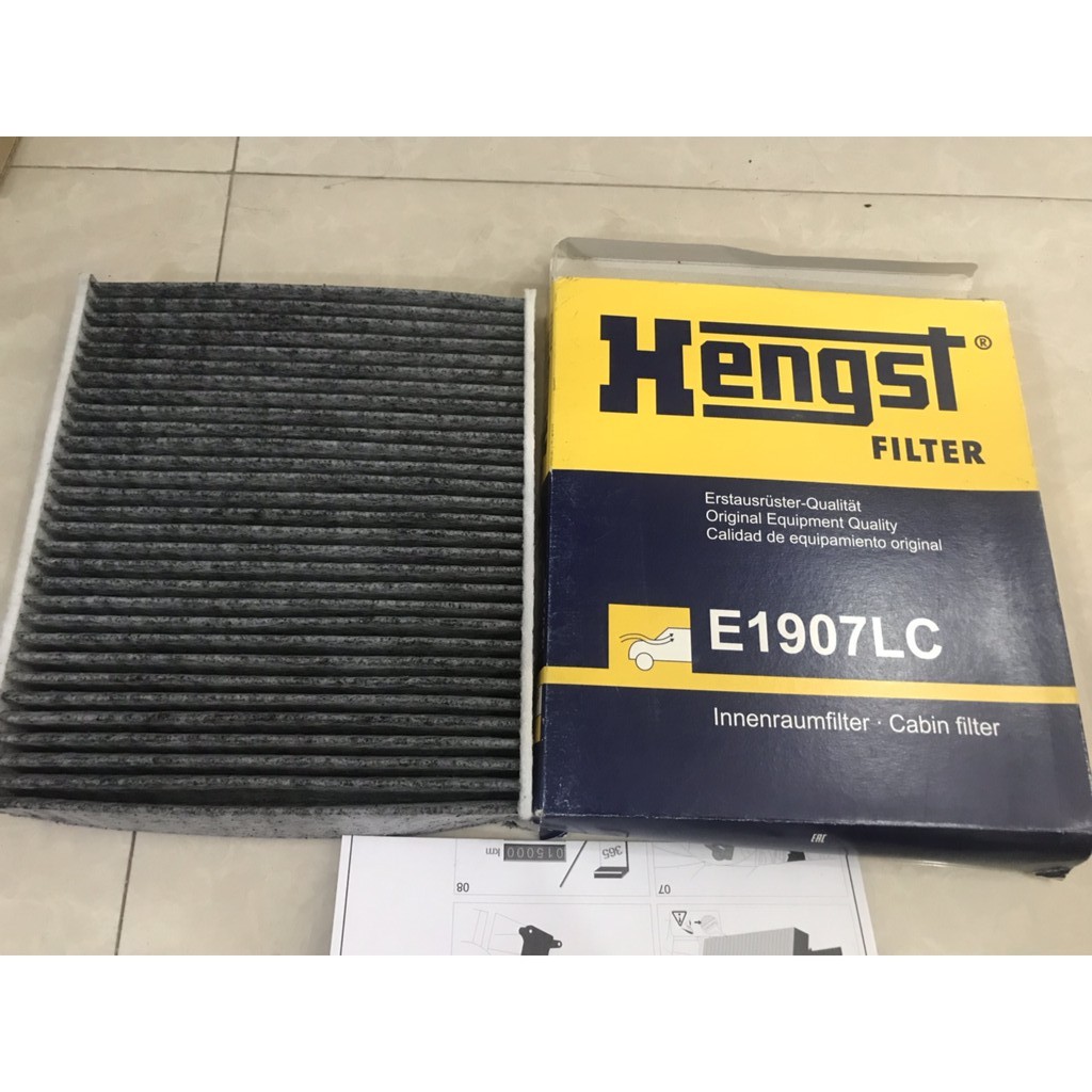 Lọc gió điều hòa cacbon Hengst cho xe BMW 520i, Vinfast lux A . Mã E1907LC