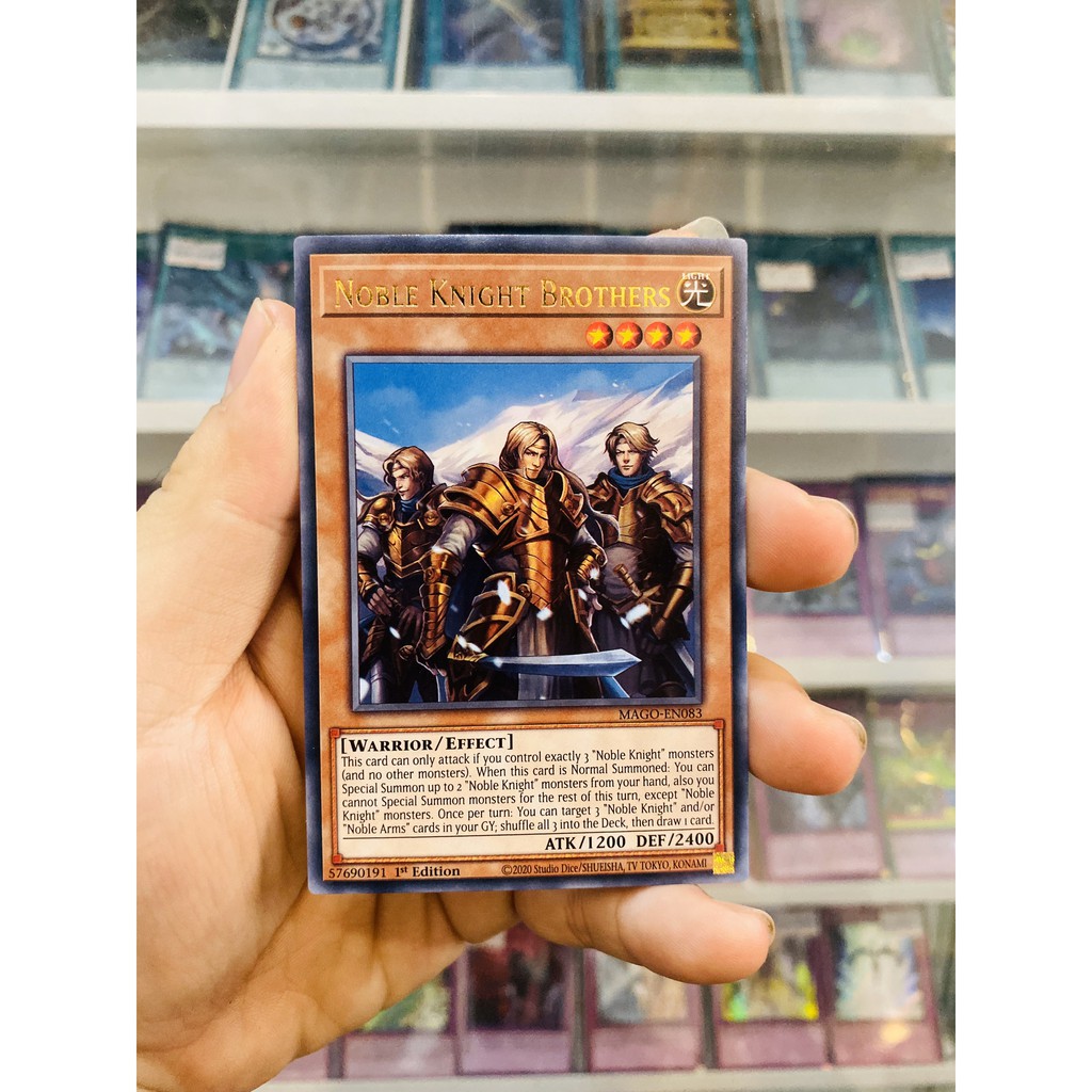 Thẻ Bài Lẻ YugiOh! Mã MAGO-EN083 - Noble Knight Brothers - Gold-Letter Rare - 1st Edition