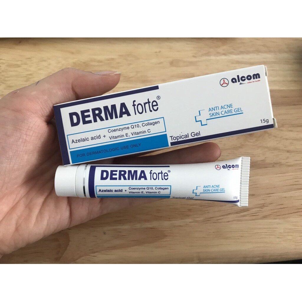 Derma Forte Gel 15g Bản Thường &amp; Advanced - Giảm Mụn Trứng Cá, Ngừa Thâm, Mờ Sẹo, Dưỡng Da - loại 15g - YUPA.STORE