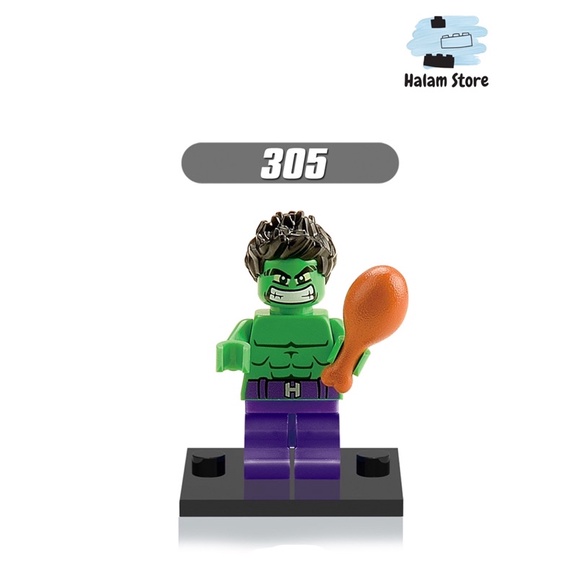 XINH X0120 Đồ chơi xếp hình lego Minifigures siêu anh hùng Marvel - Mô hình Captain America Hulk Ultron Red skull