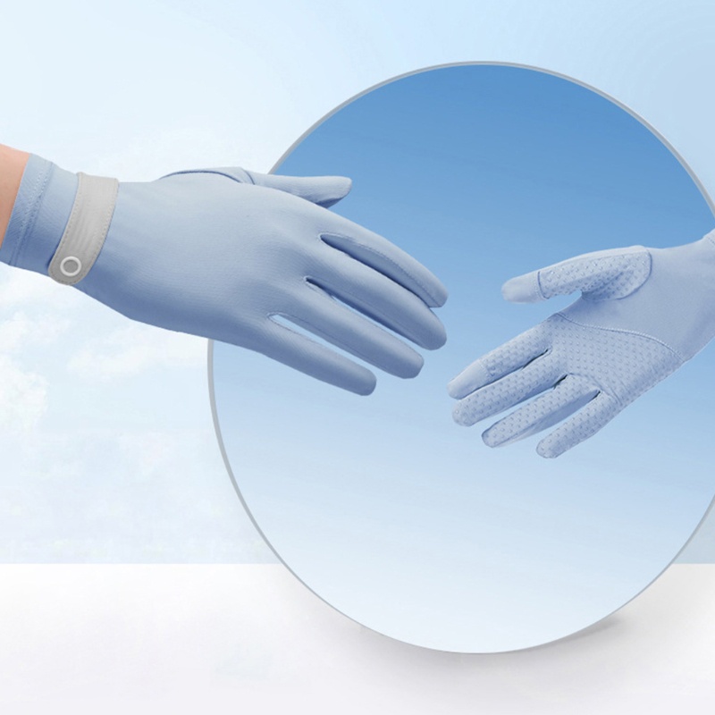 Găng Tay Chống Nắng / Tia UV Vải Lụa Lạnh Mỏng Thoáng Khí