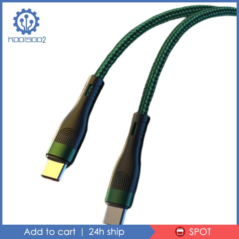 Dây Cáp Koolsoo2 39inch USB Type C 100W Sang Type C Cho Điện Thoại