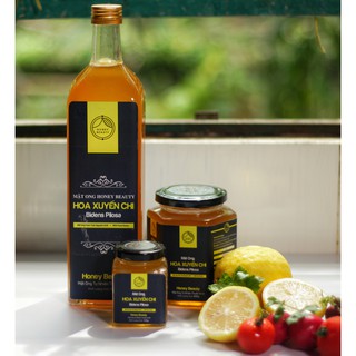 Mật ong nguyên chất hoa Xuyến Chi Tây Nguyên ❤️FREESHIP❤️ cao cấp Honey Beauty 1.000ml có bảo hành