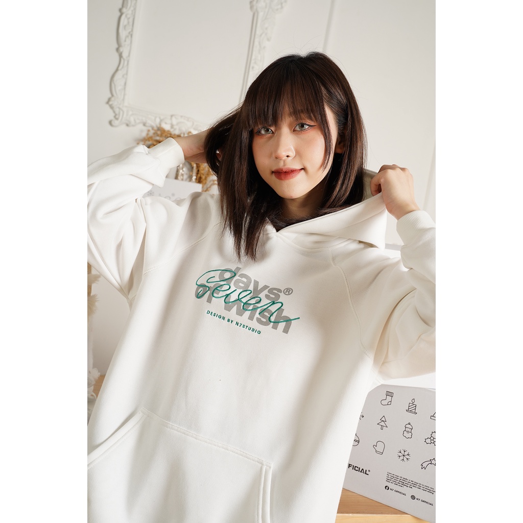 Áo Hoodie nỉ bông N7 SDOW basic nam nữ form rộng thu đông Local Brand