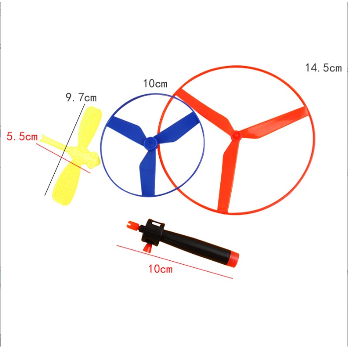 Bộ Đồ Chơi Chong Chóng Kéo Bay 3 Cánh Ngoài Trờ Cho Bé