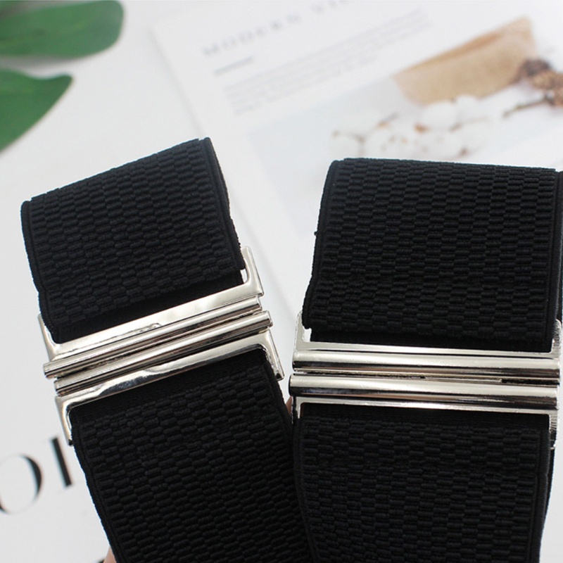 Dây thắt lưng bản rộng đàn hồi thời trang dành cho nữ