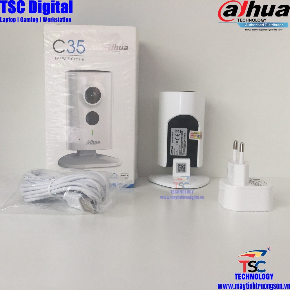 Camera IP Không Dây Dahua C35 IPCC35P 3.0MP Chính Hãng DSS | Maytinhtruongson.com.vn