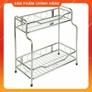 ♥️   Kệ Gia Vị Lệch 2 Tầng inox - Kệ nhà tắm - kệ phòng bếp - Kệ để đồ tiện ích