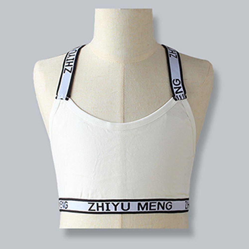 Áo Ngực Thể Thao Có Mút Đệm In Chữ Dành Cho Bé Gái 8-14 Tuổi