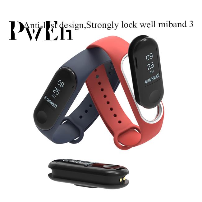 Dây đeo silicon thay thế cho đồng hồ Xiaomi mi 3 Smart Bracelet Mi3