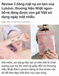 Mặt nạ LULULUN  36 miếng