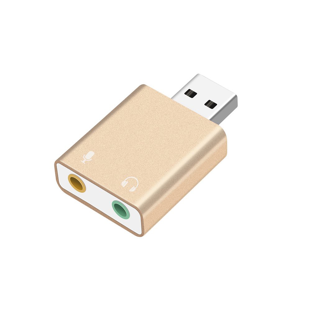 Card âm thanh bên ngoài USB sang tai nghe Tai nghe giắc cắm micrô Bộ chuyển đổi USB