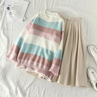 Áo len dễ thương màu pastel