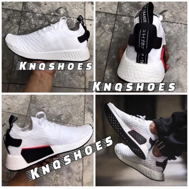 ( Deal 11-11) (Xả Hàng Đón 2020). GIẦY THỂ THAO Sneaker NMD R2 WHITE BLACK ": hàng Chuẩn : *