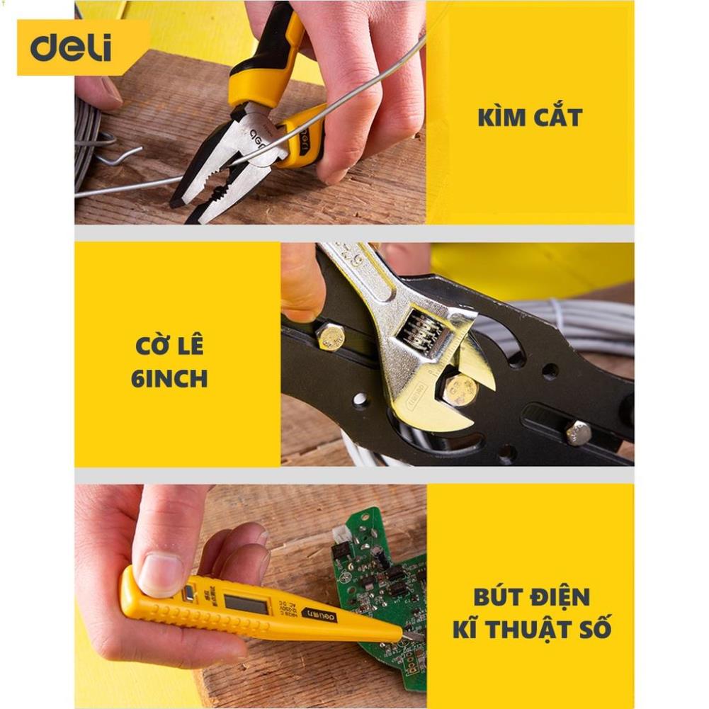 Bộ Dụng Cụ Sửa Chữa Đa Năng 31 Chi Tiết Deli Cao Cấp - Sử Dụng Nhiều Mục Đích, Tiện Dụng Cho Mọi Gia Đình - DL5972 .
