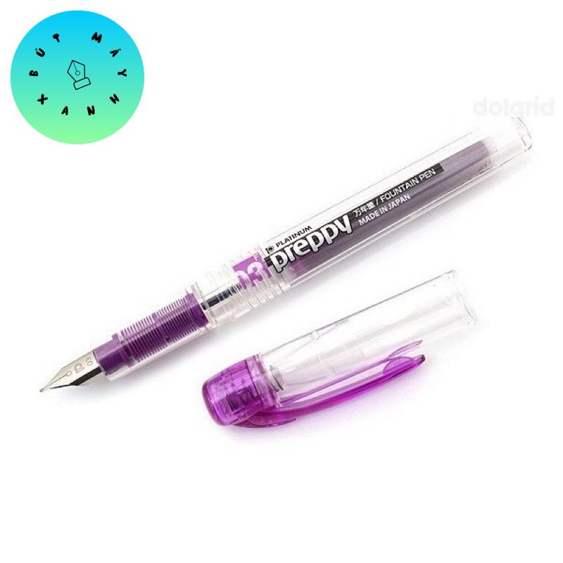 Bút máy Preppy-bút máy Nhật bản PREPPY 03 - Nét 0.3mm mực tím - Ngòi siêu bền, viết cực êm tay