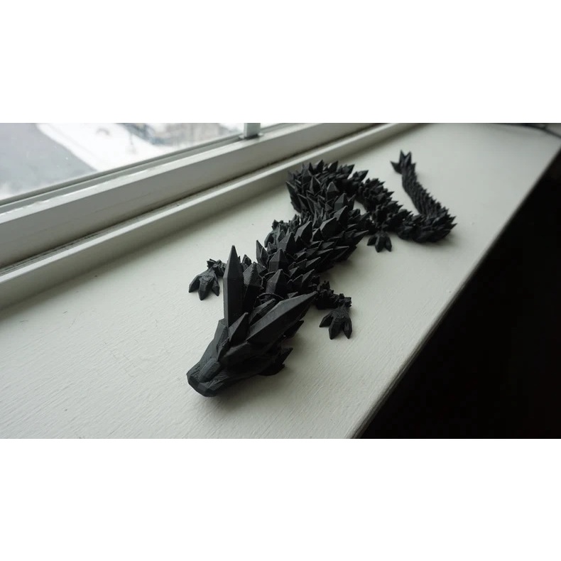 Rồng Crystal in 3d