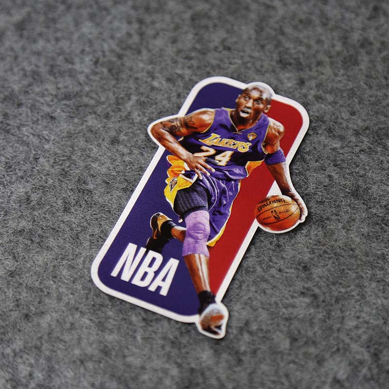 Sticker dán xe hơi hình cầu thủ bóng rổ NBA Lakers Kobe 24 miếng dán phản quang Mamba màu đen cho xe hơi