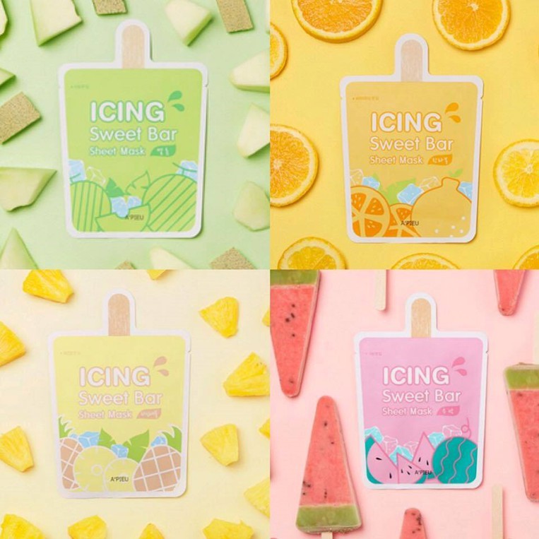 Combo 4 Mặt Nạ A'Pieu Icing Sweet Bar Watermelon (21gx4)