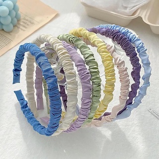 Cài Tóc Vải Lụa Satin Nhúng Bèo Phong Cách Hàn Quốc