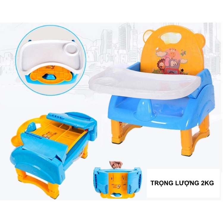 Ghế ăn dặm 💥FREESHIP💥 gấp gọn T916, sử dụng an toàn cho trẻ – Ghế ngồi ăn đa năng dùng cho bé trai, bé gái DC004