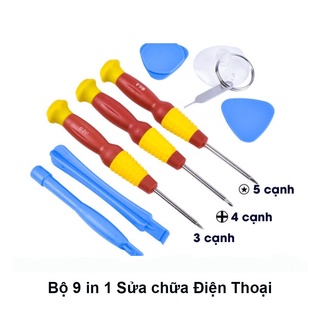 Bộ tô vít 9 in 1 thay pin sửa chữa điện thoại iphone - 9 món