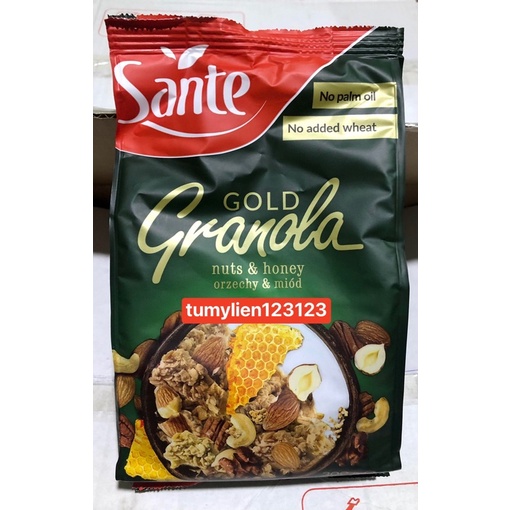 Ngũ Cốc Dinh Dưỡng Sante Granola 300gr