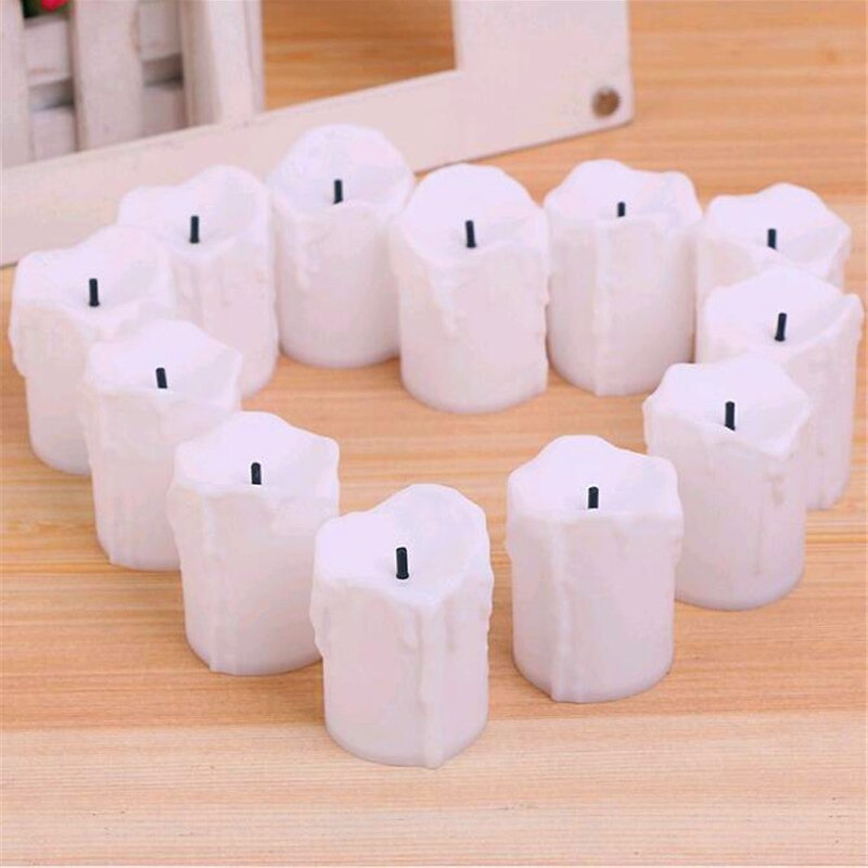 1 Đèn Led Giả Hình Cây Nến Dùng Trang Trí Tiệc Cưới, Lễ Hội