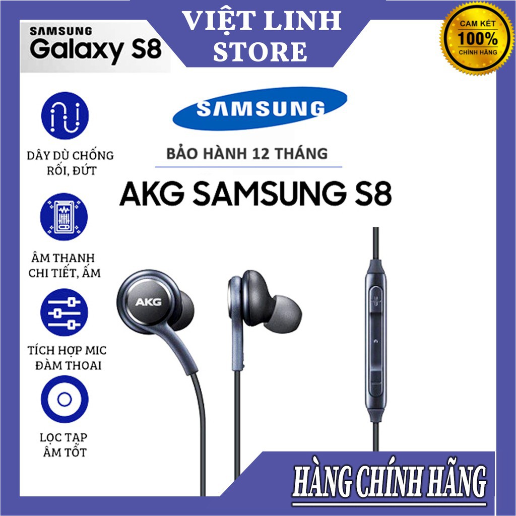 Tai Nghe iPhone/Samsung AKG s8/s8 Plus 🎯 phích cắm 3.5mm 🎯 Full Box - Việt Linh Store