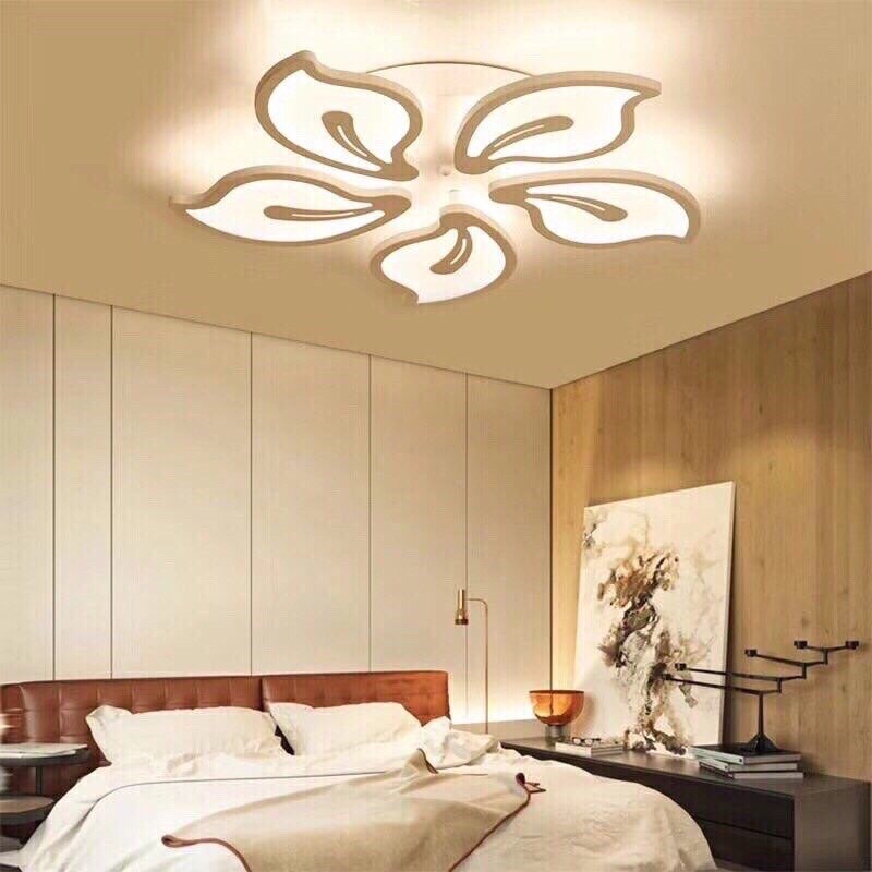 Đèn ốp trần phòng khách, đèn mâm áp trần mica 3 chế độ sáng