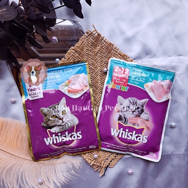 PATE WHISKAS CHO MÈO CON VÀ MÈO TRƯỞNG THÀNH