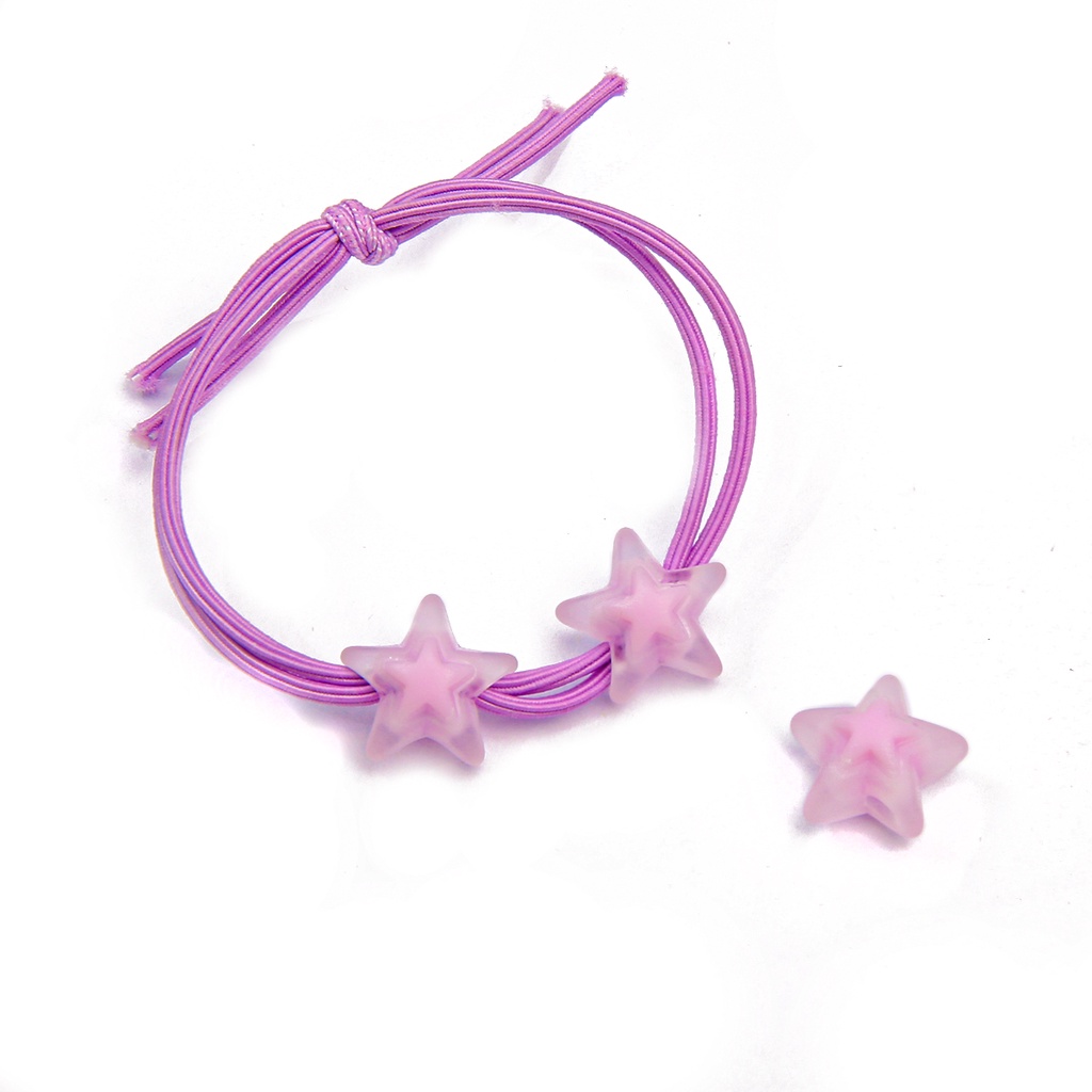 Hạt nhựa acrylic trong suốt hình hoa dành cho làm bông tai/dây chuyền thủ công DIY