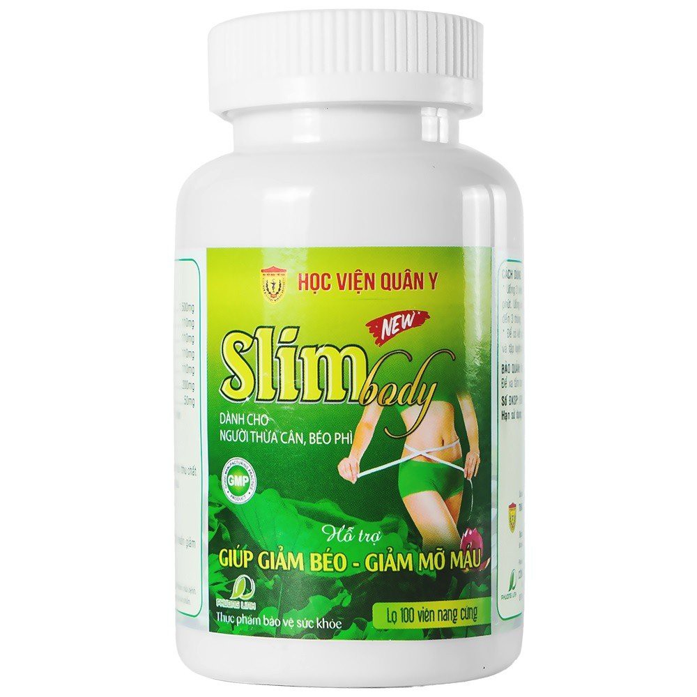 Viên giảm cân [ CHÍNH HÃNG ] Slim Body New Học viện quân y - giảm cân an toàn, thừa cân sau sinh, giảm mỡ máu