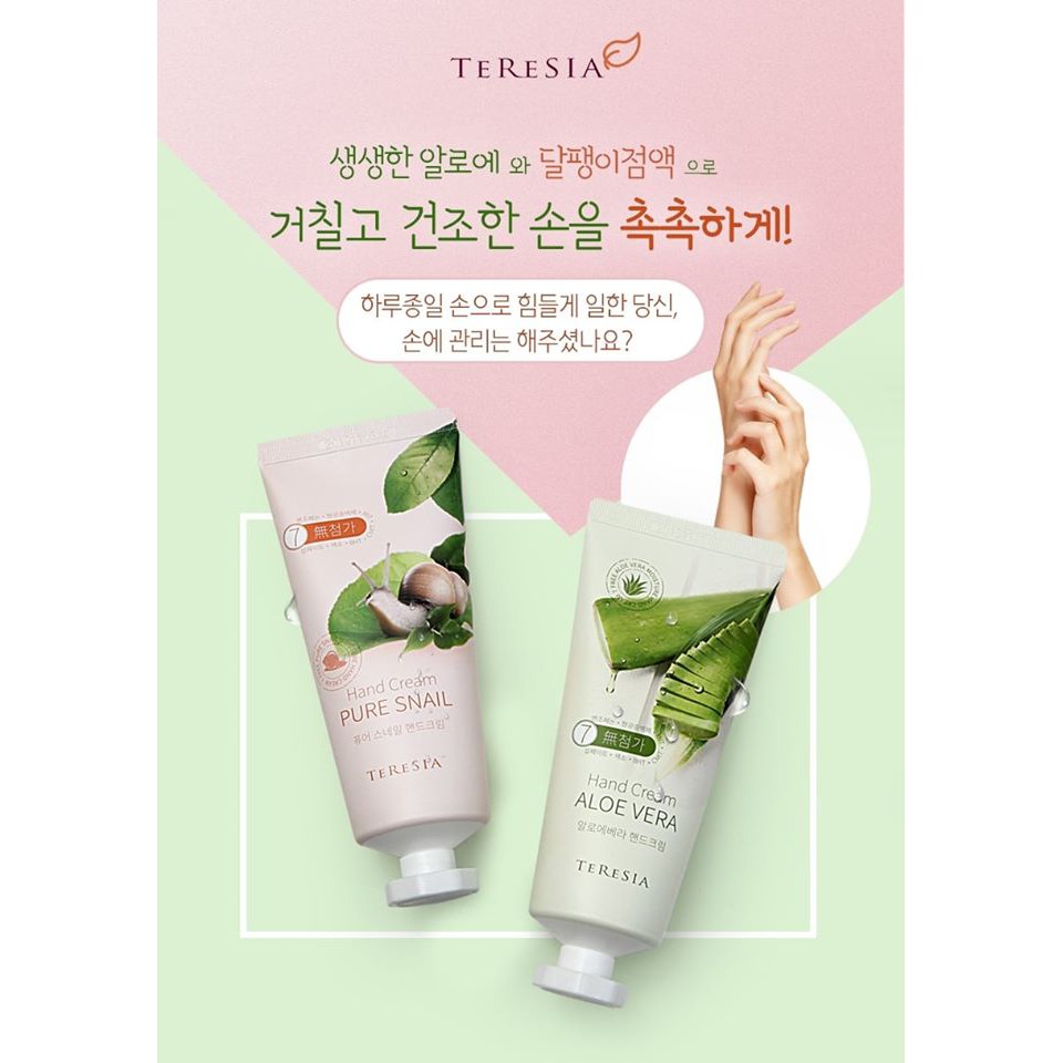 [T1905] Kem dưỡng da tay TERESIA Pure Snail Hand Cream