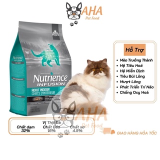 Thức Ăn Cho Mèo Anh Lông Dài, Nutrience Infusion Bao 2.27kg - Thức Ăn Cho Mèo, Vị Thịt Gà, Dầu Cá Hồi, Rau Củ, Trái Cây